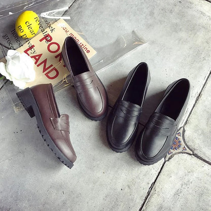 Japan Style Student Shoes Girly Girl Lolita JK Uniform Shoes Women Loafer Low Heels Casual Shoes