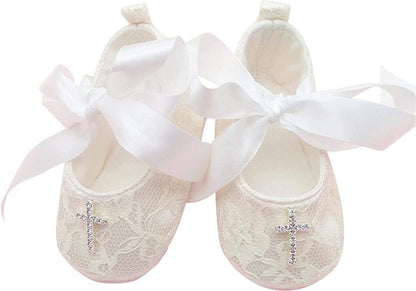 Baby-Girls Newborn Satin Christening Baptism Floral Embroidered Dress Gown Outfit