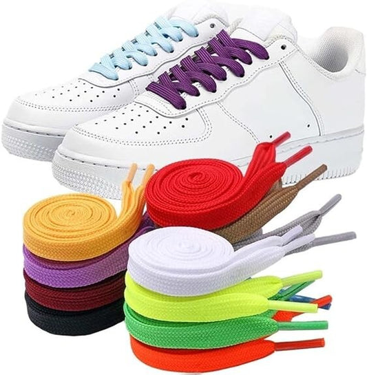 10 Pares Cordones Planos Para Zapatos Zapatillas Colores Multicolor 40" Pulgadas